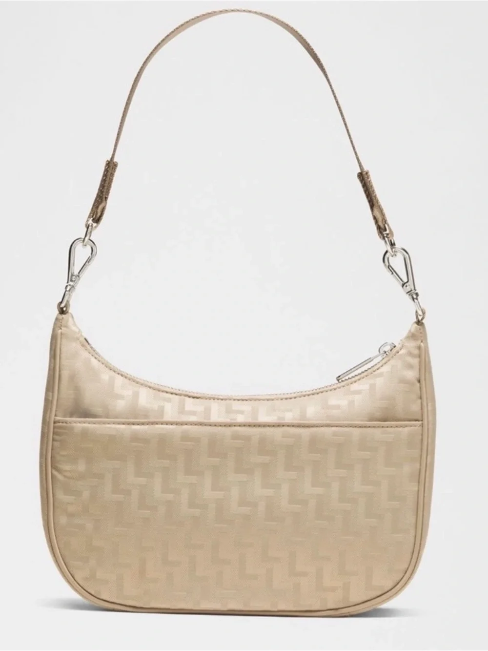 lululemon athletica Beige Jacquard Shoulder Bag